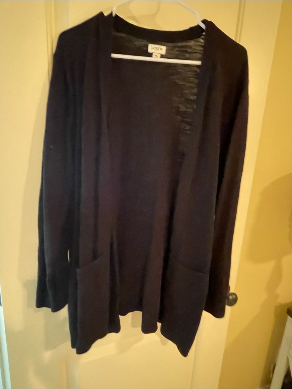 J. Crew Women's Open-Front Cardigan in Black